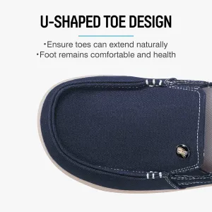 Womens Slip On Shoes - Casual Boat Loafers Shoes for Women with Arch Support - Plantar Fasciitis Canvas Sneakers for Daily Walking