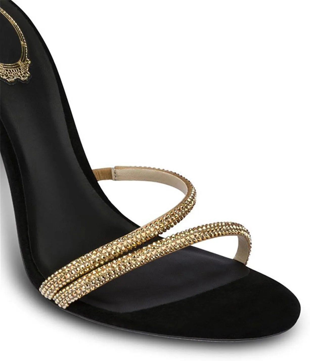 Women's Strappy Sandals Heels Spiral Stiletto Heels Peep Toe Cross Ankle Strap Rhinestones Pumps Slingback Buckle Wedding Prom Shoes
