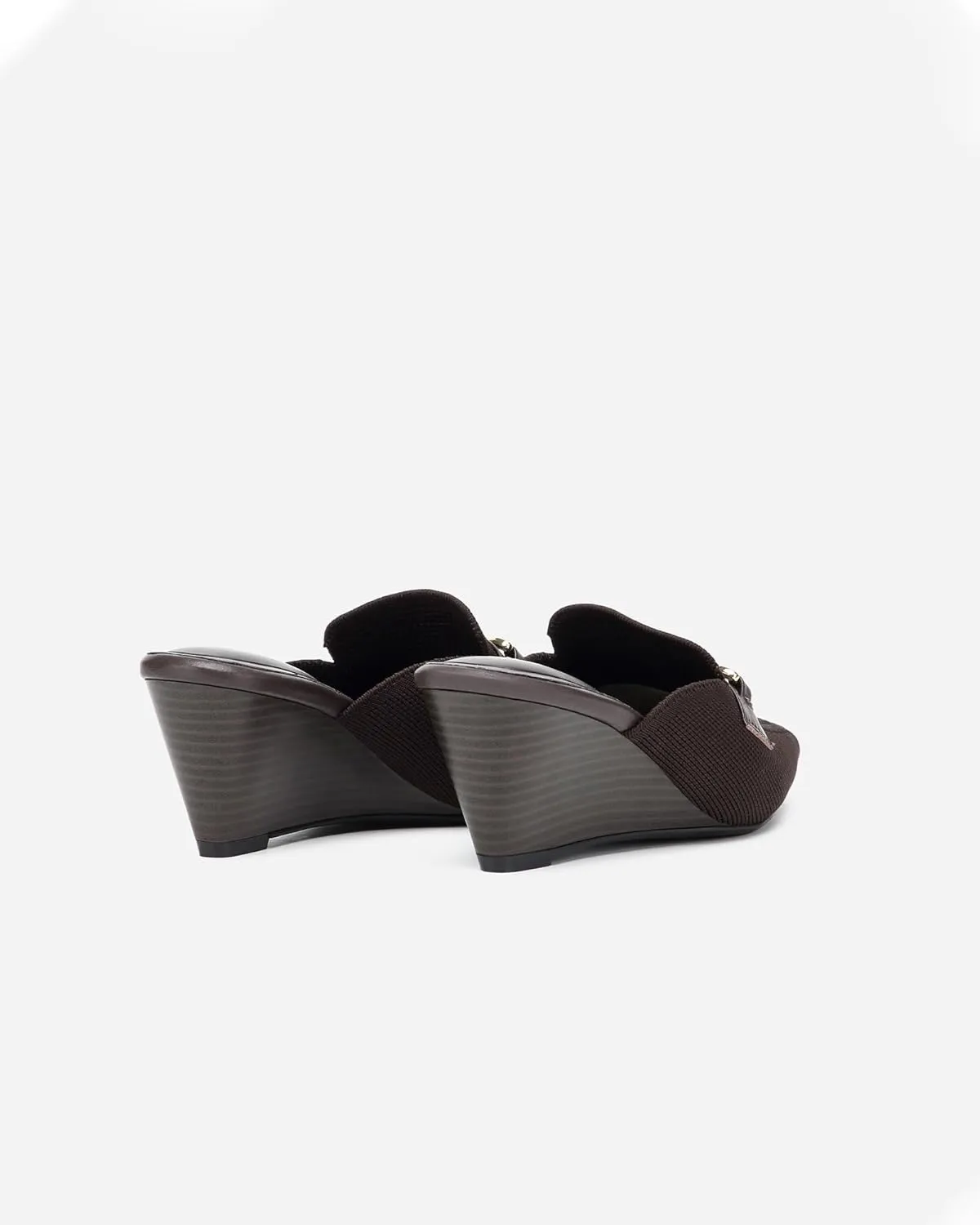 Women's Wedge Mules Mid Heel Sandals Pointed Toe Dressy Sandals Comfortable Heels Wedding Casual Shoes