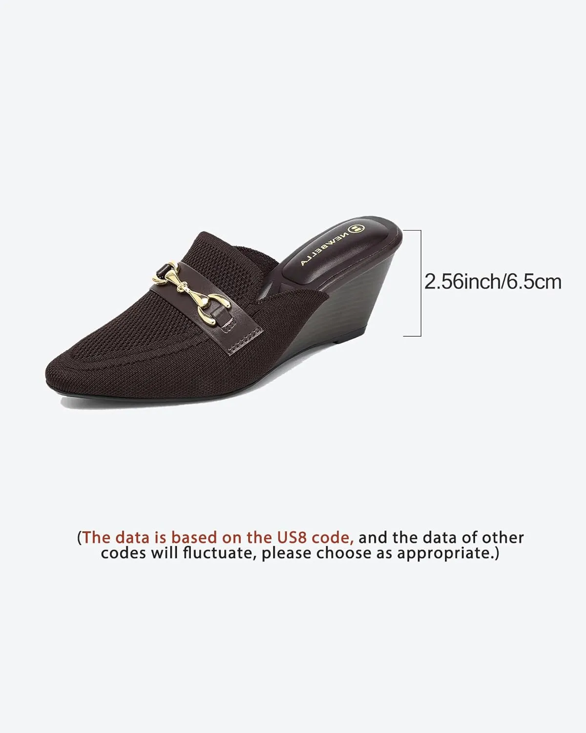 Women's Wedge Mules Mid Heel Sandals Pointed Toe Dressy Sandals Comfortable Heels Wedding Casual Shoes