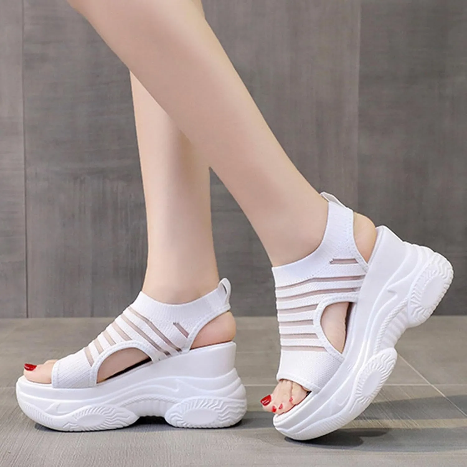 Women'Sandanls Thick Chunky Heeled Slippers Buckle Open Toe Lazy Slip On Female Casual Shoes for Summer Ankle Strap Wedge Outdoor Wide Feet Trendy Dress Battle Comfort Non road Men flops D87-Black