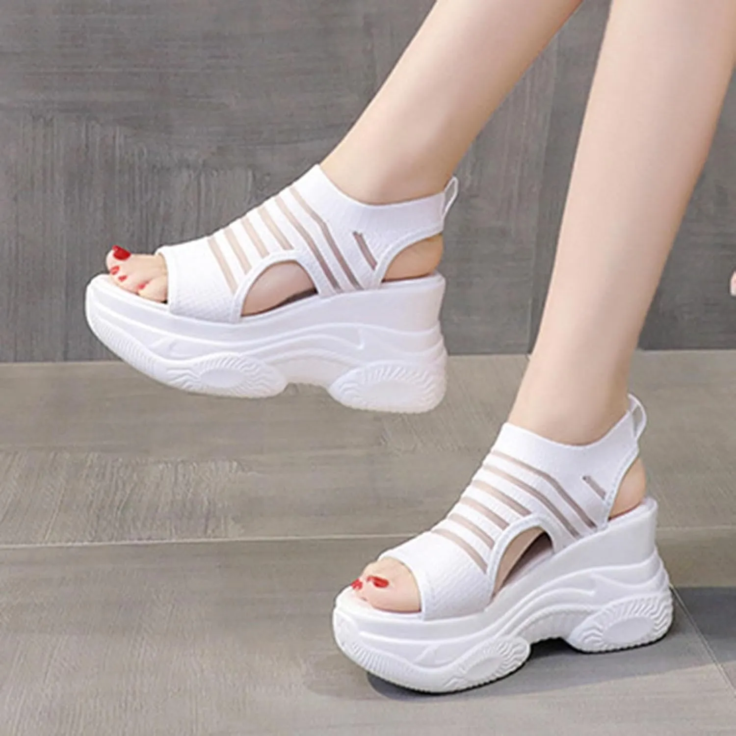 Women'Sandanls Thick Chunky Heeled Slippers Buckle Open Toe Lazy Slip On Female Casual Shoes for Summer Ankle Strap Wedge Outdoor Wide Feet Trendy Dress Battle Comfort Non road Men flops D87-Black