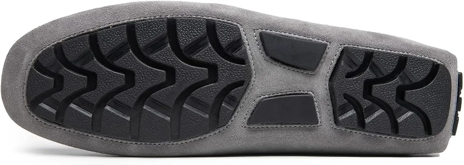 WUIWUIYU Men's Penny Loafers Moccasin Driving Shoes Slip On Flats Boat Shoes
