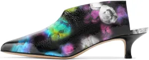 XYD Women Pointed Toe Kitten Mules Low Heels Slip On Pumps Slide Sandals Clog Backless Shoes