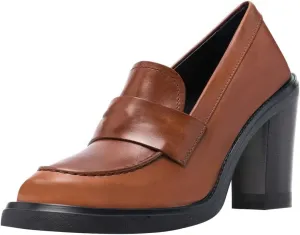 YDN Women Chunky High Heels Round Toe Oxford Loafer Shoes Slip On Office Work Pumps Size 4-16 US