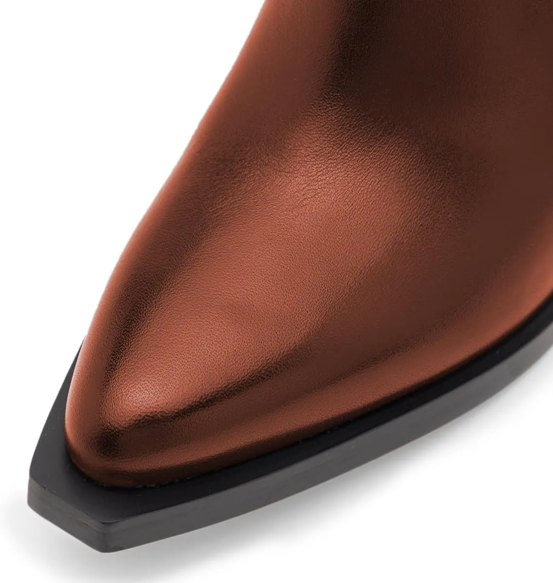 YDN Women Classic Mules Slip On Slippers Chunky Mid Heels Closed Pointed Toe Shoes Party Shopping Indoor Size 4-16 US