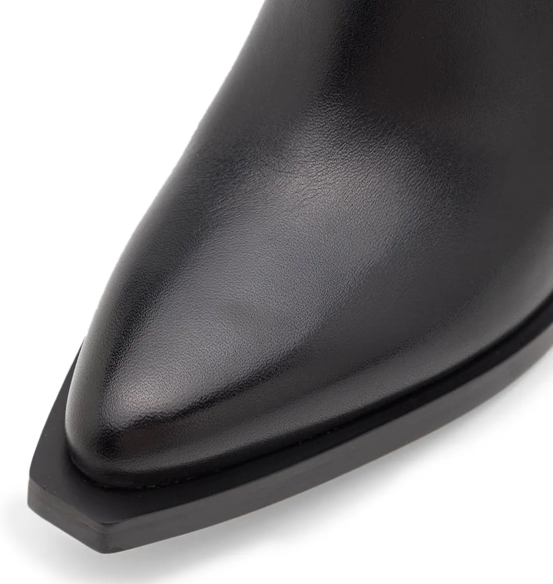 YDN Women Classic Mules Slip On Slippers Chunky Mid Heels Closed Pointed Toe Shoes Party Shopping Indoor Size 4-16 US