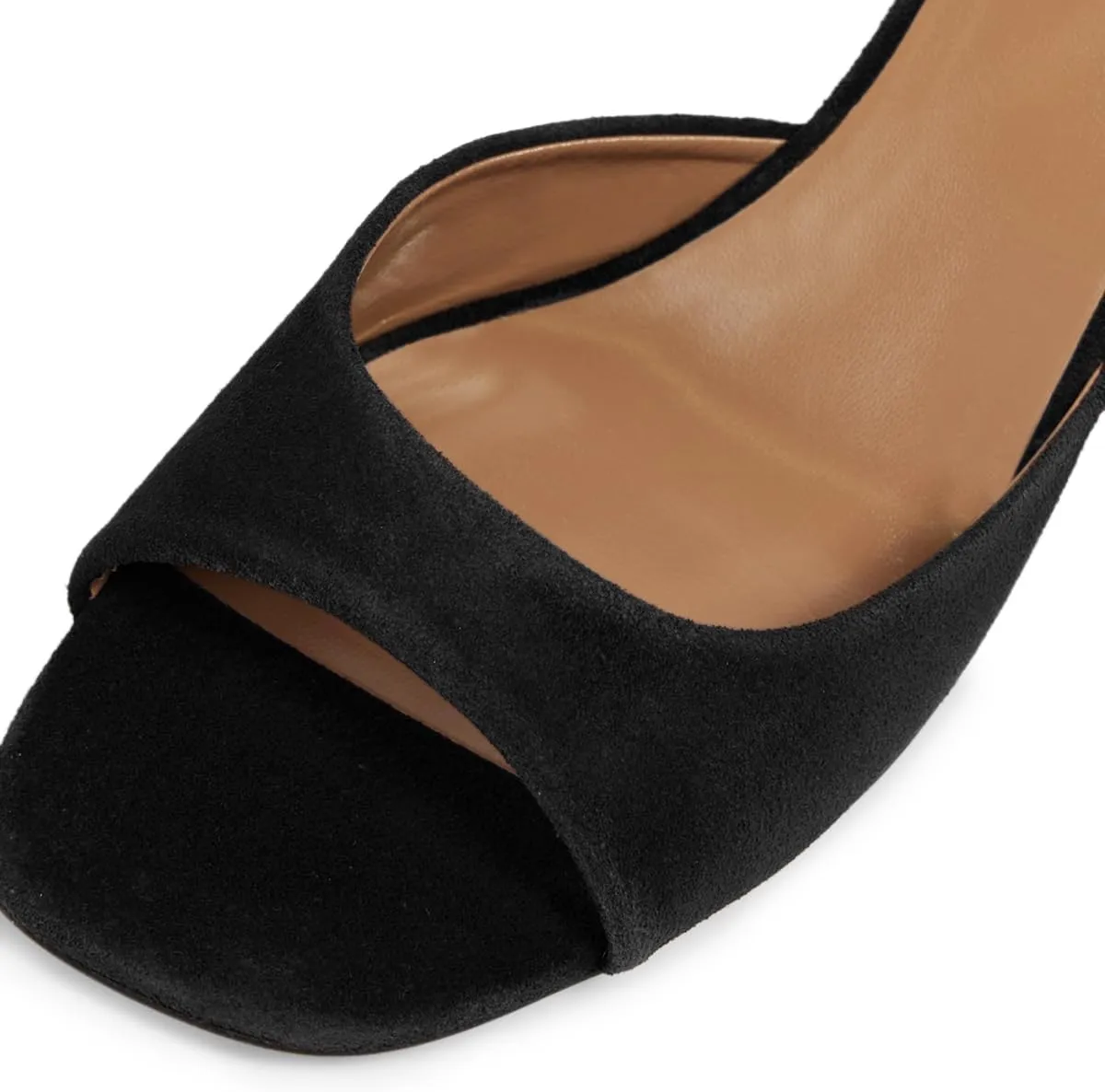 YDN Women Classic Square Open Toe Low Heeled Mules Slip On Chunky Heels Slides Sandals Prom Shopping Daily Shoes Size 4-16 US