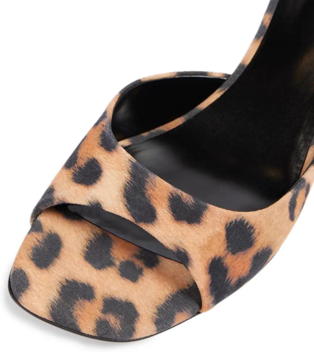 YDN Women Classic Square Open Toe Low Heeled Mules Slip On Chunky Heels Slides Sandals Prom Shopping Daily Shoes Size 4-16 US
