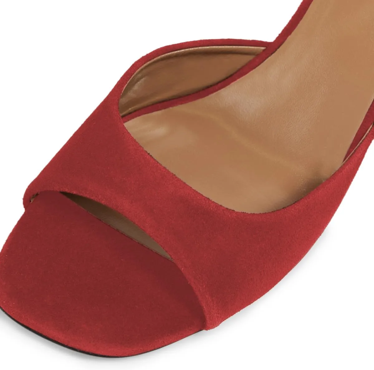 YDN Women Classic Square Open Toe Low Heeled Mules Slip On Chunky Heels Slides Sandals Prom Shopping Daily Shoes Size 4-16 US