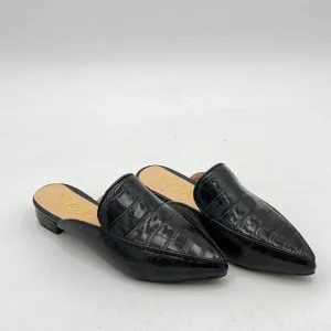 YDN Women Low Heel Comfort Mules Slip on Backless Sandals Pointed Toe Flats