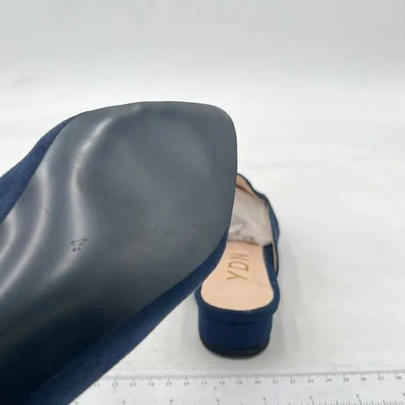 YDN Women Low Heel Comfort Pumps Slip on Mules Slide Sandals Pointed Toe Flats