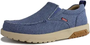 YONGJIA Men's Slip On Loafers with Arch Support Extra Cushioning and Pain Relief Orthopedic Casual Non Slip Walking Boat Shoes with Rubber Sole