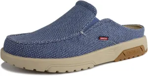 YONGJIA Men's Slip On Loafers with Arch Support Plantar Fasciitis Foot and Heel Pain Relief Orthopedic Casual Slippers Diabetic Bunions Boat Shoes