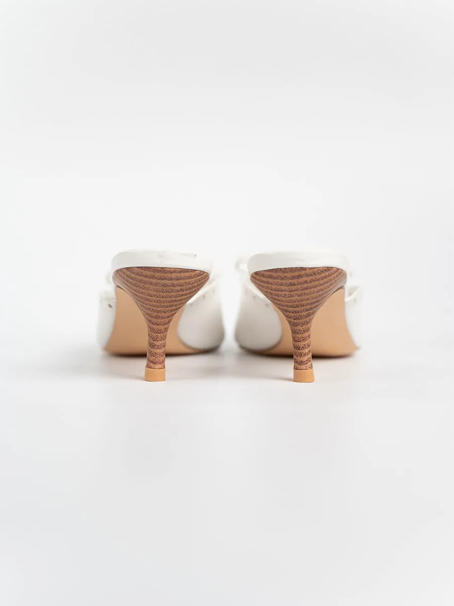 Zira Graceful Ribbon Mules