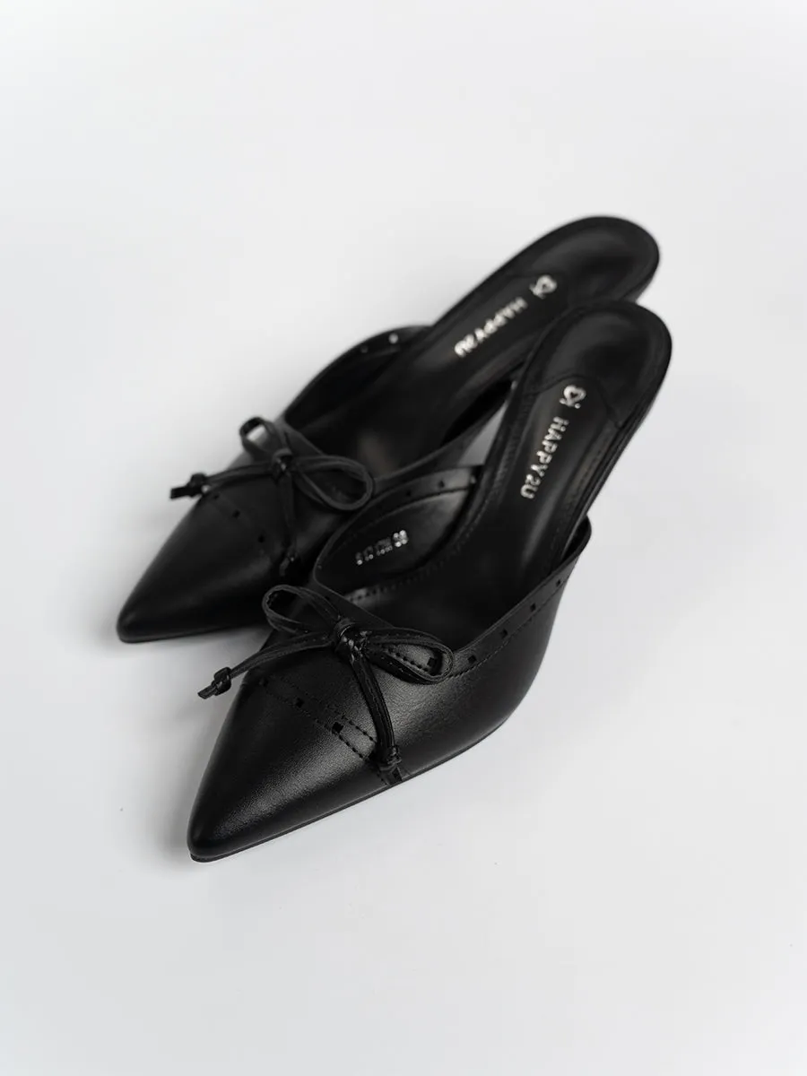 Zira Graceful Ribbon Mules